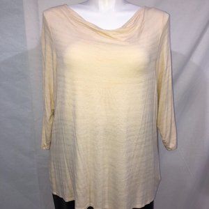 Coldwater Creek knit top 2X 20-22.  Draped collar